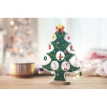 Small decorative Christmas tree with 12 pendants for xmas green colour second ambient view