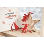 6-piece Christmas decoration set with felt tags red colour fourth ambient view 2