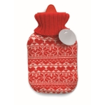 Hot water bottle, Nordic red & white design for promotions red colour