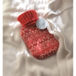 Hot water bottle, Nordic red & white design for promotions red colour second ambient view 2