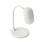 Lamp with wireless charging function for desk white colour