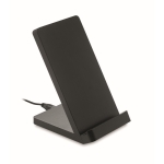 Wireless smartphone charger and bamboo stand black colour