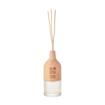 Aroma diffuser in beech, 3 fragrance sticks wood colour view with print area