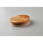 Double-walled borosilicate glass, bamboo lid, silicone, 450 ml transparent colour fifth view