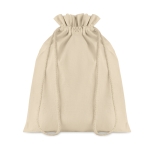 Medium-sized cotton gift bag, 105 g/m2 beige colour