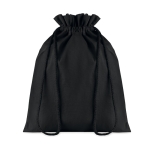 Black medium-sized, cotton gift bag, 105 g/m2 black colour