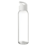 Glass bottle for promotions, 470 ml white colour