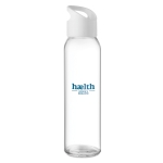 Glass bottle for promotions, 470 ml white colour main view