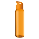 Glass bottle for promotions, 470 ml orange colour