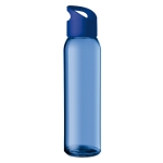 Glass bottle for promotions, 470 ml royal blue colour