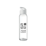 Glass bottle for promotions, 470 ml view with print area