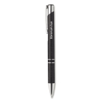 Recyclable wheat straw ballpoint pen with blue ink black colour second main view