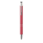 Recyclable wheat straw ballpoint pen with blue ink red colour third view