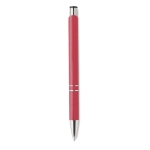 Recyclable wheat straw ballpoint pen with blue ink red colour fourth view