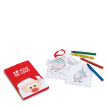 Christmas painting set with colourful wax crayons main view