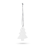 Christmas tree decoration for hanging white colour