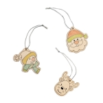 3-piece Christmas tree decoration natural colour third view