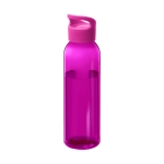 Tritan bottle in bright colours, 650 ml transparent pink colour