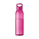 Tritan bottle in bright colours, 650 ml transparent pink colour