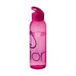 Tritan bottle in bright colours, 650 ml transparent pink colour