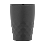 Geometric steel thermal mug, 350 ml black colour