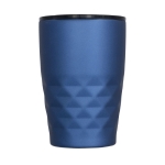 Geometric steel thermal mug, 350 ml blue colour