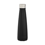 Premium thermal steel bottle, 500 ml black colour