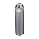 Thermal steel bottle with wide opening, 650 ml grey colour