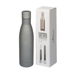 High-quality stainless steel bottle, 500 ml grey colour