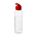 Tritan water bottle with screw cap, 650 ml red colour