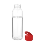 Tritan water bottle with screw cap, 650 ml red colour