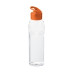 Tritan water bottle with screw cap, 650 ml orange colour