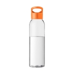 Tritan water bottle with screw cap, 650 ml orange colour