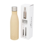 Bottle with wooden cover, 500 ml wood colour