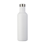 Elegant thermal steel bottles, 750 ml white colour