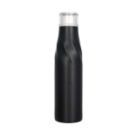 Steel thermal bottle with original design, 650 ml black colour