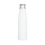 Steel thermal bottle with original design, 650 ml white colour