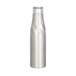 Steel thermal bottle with original design, 650 ml silver colour