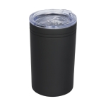 Steel thermal mug with non-slip lid, 330 ml black colour