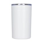 Steel thermal mug with non-slip lid, 330 ml white colour