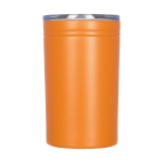 Steel thermal mug with non-slip lid, 330 ml orange colour