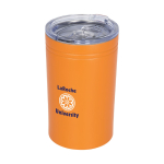 Steel thermal mug with non-slip lid, 330 ml orange colour