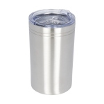 Steel thermal mug with non-slip lid, 330 ml silver colour