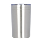 Steel thermal mug with non-slip lid, 330 ml silver colour