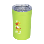 Steel thermal mug with non-slip lid, 330 ml lime colour