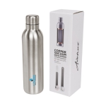 Condensation-free thermo bottle, 510 ml silver colour