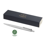 Corporate stainless steel pen, black ink silver colour