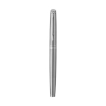 High-quality roller pen for businesses black ink, Waterman Hémisphère silver colour