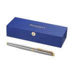 High-quality roller pen for businesses black ink, Waterman Hémisphère gold colour