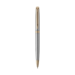 High-quality steel pen with blue ink, Waterman Hémisphère gold colour